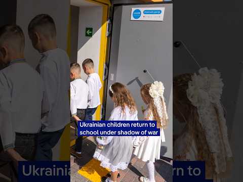 Ukrainian children return to school under shadow of war | DW News