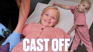 TODDLER WITH TWO BROKEN ARM BONES HAS CAST REMOVED AFTER EIGHT WEEKS | BROKEN ARM CAST TAKEN OFF