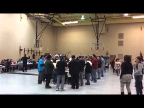 Pete Gawbow @ Baraga Round Dance 2015