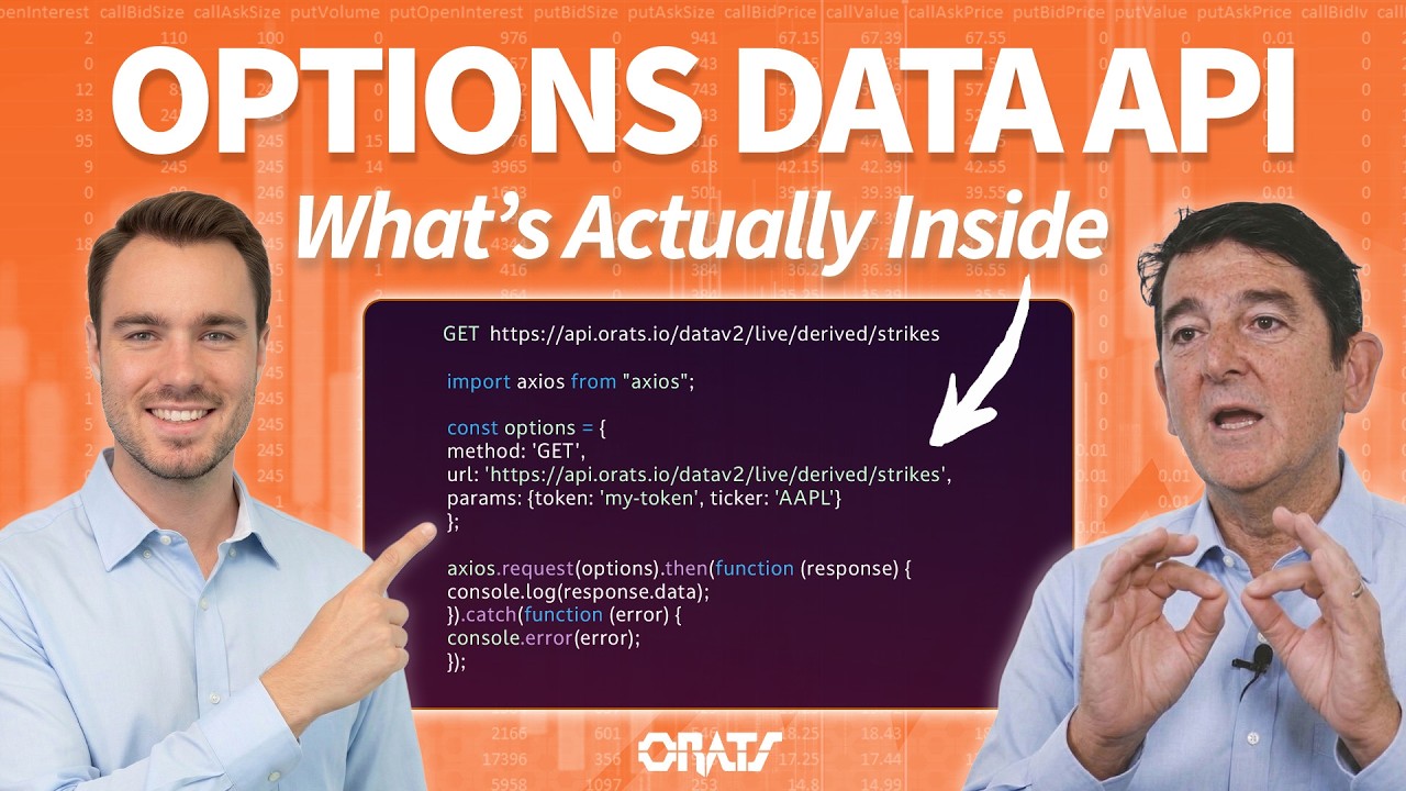 How to Use the ORATS Data API | Driven By Data Ep. 125