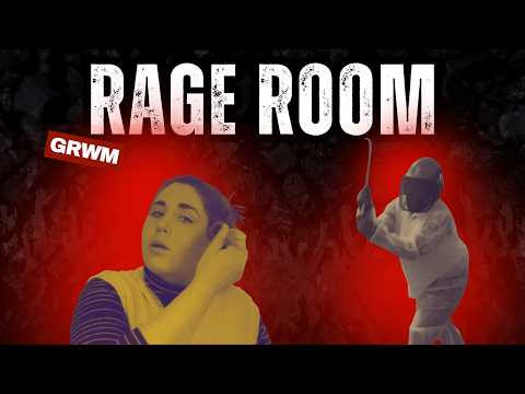 #GRWM (skincare! 💅 makeup! 💄) to go to a 🥊 Rage Room 🤬⚡️