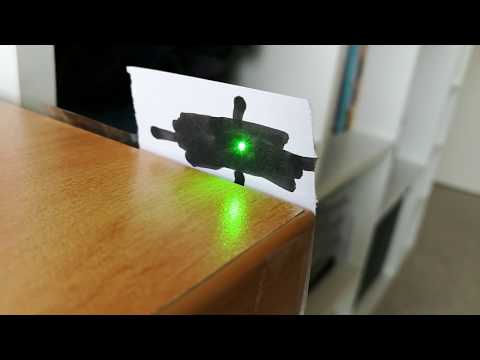 Simple double slit experiment at home