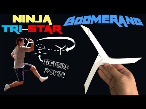 Amazing Ninja Tri-Star Boomerang! (Flies Back)