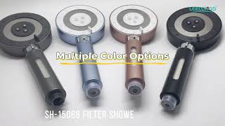 15068 Modern 5-Function Easy-clean Massage Rainfall Spray Handheld Shower Head with PP Filter