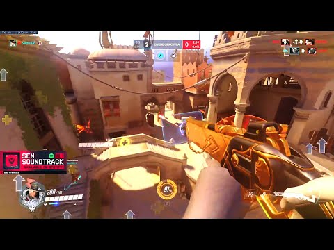 Surefour Top 500 Ashe gameplay - Overwatch Season 27