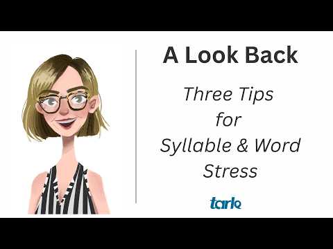 回顧 | 美式英語音節與重音的 3 個祕訣 | 2025 年 7 月重播 (A Look Back | 3 Tips for Syllable & Word Stress in American English | Rebroadcast from July 2025)