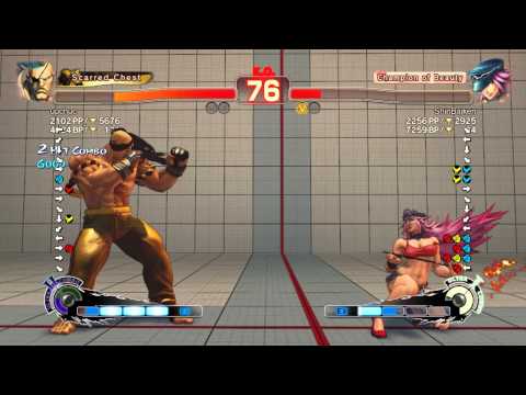USF4 battle: upchuc (Sagat) vs ShinBaiken (Poison)