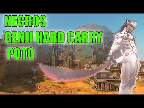 NECROS GENJI HARD CARRY - PRO GENJI GAMEPLAY OVERWATCH SEASON 25
