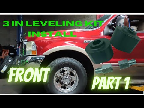 front 3 inch leveling kit/lift kit install Ford excursion/ f-250 RWD part 1