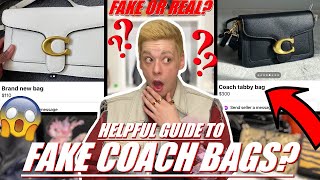 FAKE Coach Bags Are EVERYWHERE? How To Avoid Fake Coach Bags? *Fake Vs. Real Coach Bags*