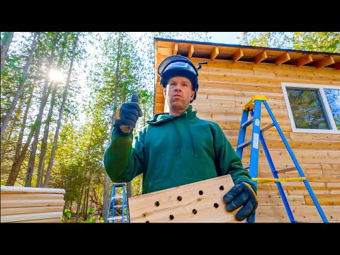 Inventing Attic Vents for Remote Tiny House.  Use  What Ya Got! #109