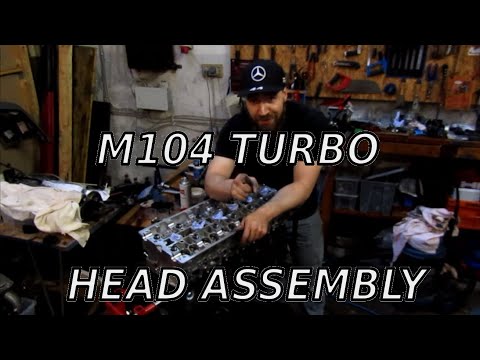 My Mercedes W202 M104 turbo head assembly | Building the head and mount it to the block