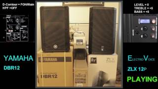 Video thumbnail for YAMAHA DBR12 & EV ZLX12P by Komitas Keshishian