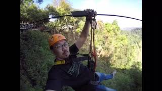 preview picture of video 'Zip Line @Tad Fane Waterfall Laos'