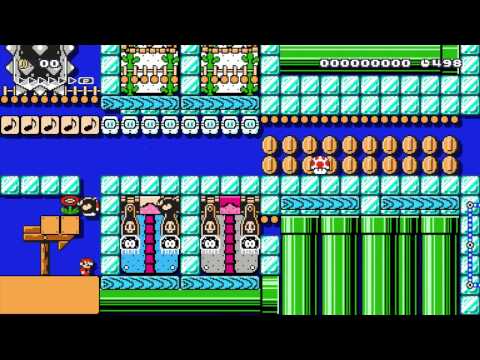 Underwater ice caverns ~ from Matt ~ SUPER MARIO MAKER Gameplay RAW