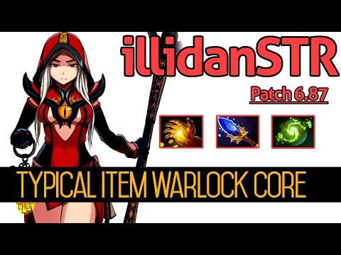 IllidanSTR - Dota 2 - Patch 6.87 : Warlock - [Middle] Typical item core