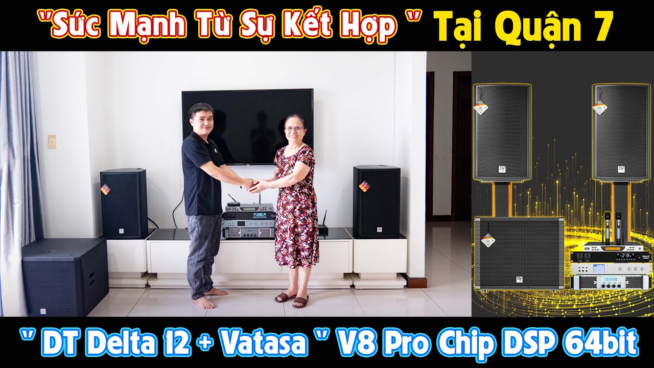Video sản phẩm Dàn karaoke DT TT243: (DT Delta12, Vatasa T900, Vatasa V8Pro, DT Lion406, DT Delta115)