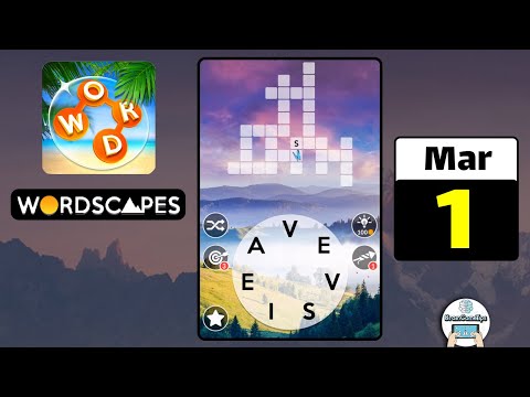 Wordscapes Daily Puzzle March zzz 2022 Walkthrough