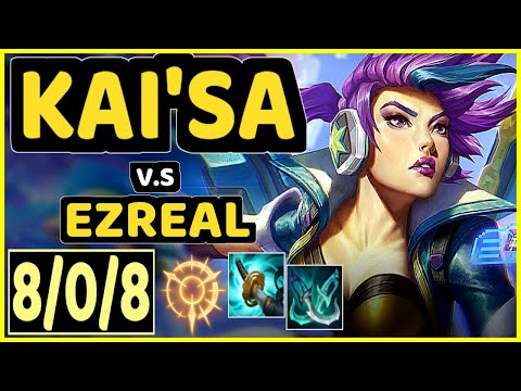 FREEZE (KAI'SA) vs EZREAL - 8/0/8 KDA BOTTOM ADC GAMEPLAY - EUW Ranked GRANDMASTER