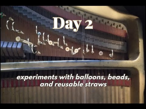 Alloy Day 2: Experiments with balloons, beads, reusable straws
