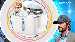 OneIsAll 3.5L Cordless Stainless Steel Pet Water Fountain with 3 Filters - Fresh Water Anytime pd 