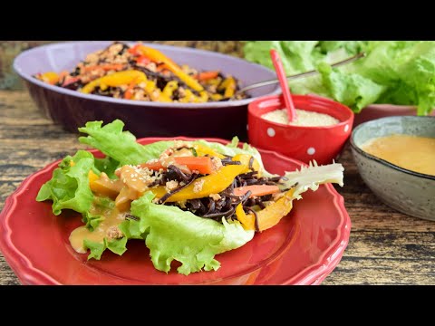 My husband want me to make this vegetarian food everyday. Lettuce wraps.