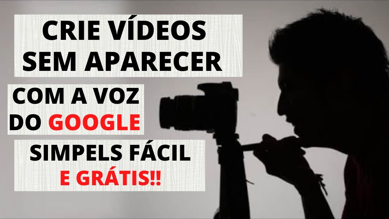 Como criar vídeos sem aparecer com a voz do google (2024)