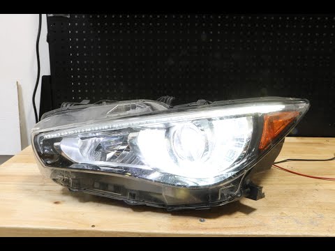 2014-2017 Infiniti Q50 OEM LED Headlight Disassembly
