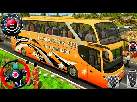 New Coach Bus Offroad Simulator 2026 - Indian Offroad Bus Driving 3D - Bus Game Andriod Gameplay