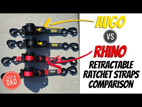Retractable Ratchet Strap COMPARISON: AUGO vs RHINO