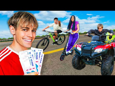 THE LAST ONE TO GET OUT OF THE VEHICLE WINS!