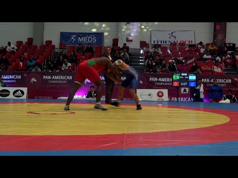 Quarterfinal FS - 125 kg: Hugo CUNHA (BRA) df. Ivan BURTOVOY (ARG) by TF, 12-1