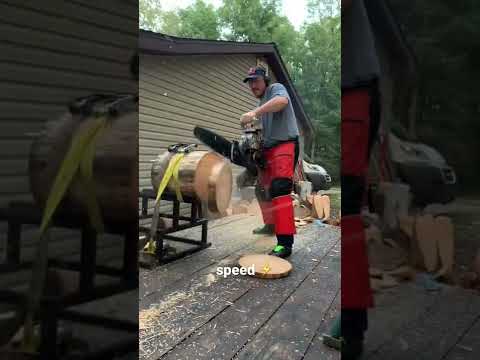 timbersports training is wild 🪚 🪓