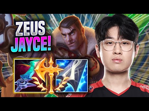 ZEUS IS SO CLEAN WITH JAYCE! - T1 Zeus Plays Jayce TOP vs Lucian! | Season 2022