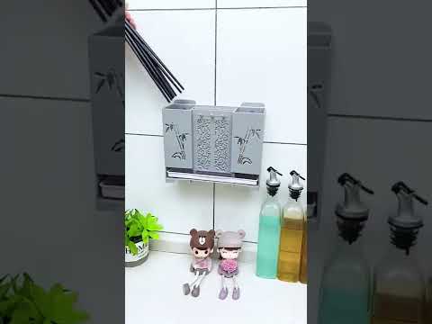 刚入手的沥水筷子筒，筷子勺子刀具轻松收纳，自带沥水不占空间#厨房好物