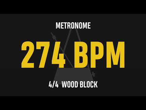 274 BPM 4/4 - Best Metronome (Sound : Wood block)