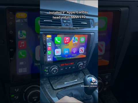 BWM E92 Apple CarPlay head unit. #BMWE90 #auto #carstereo