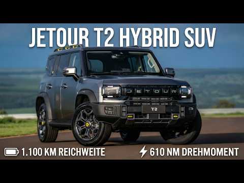 2026 Jetour T2 Hybrid-SUV mit 610 Nm & 1.100 km Reichweite