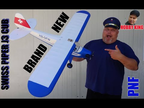 H-King PNF Swiss J-3 Piper Cub EPO 1400mm Unboxing