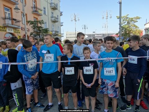 Kielce Biegają 2014- VI bieg uliczny po Kielcach- gimnazjaliści roczniki 2001-1999