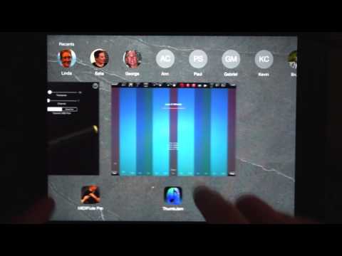 "MIDIFlute Pro" for the iPad - Playing "ThumbJam" Low D Whistle and Cello Patches