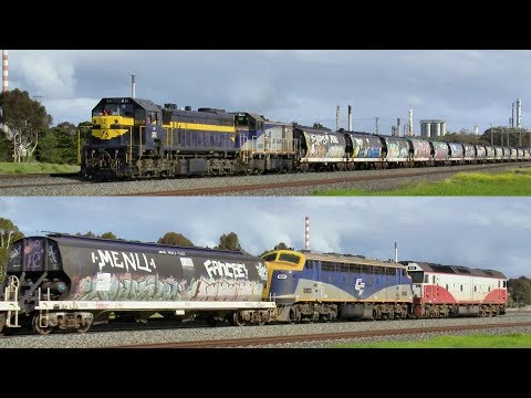 QUBE Push-Pull Broad Gauge Grain Train (4/9/2019) - PoathTV Australian Railways