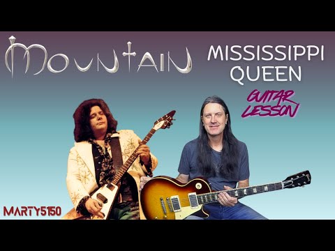 How To Play Mississippi Queen By Mountain - Guitar Lesson - Leslie West