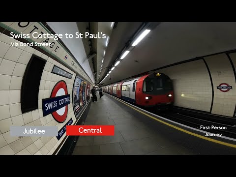 London Underground First Person Journey: Swiss Cottage to St Paul's via Bond Street