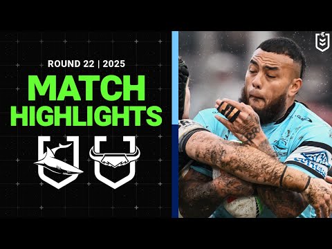 NRL Highlights | 2025 NRL Match Highlights | Sharks v Cowboys | Round 22