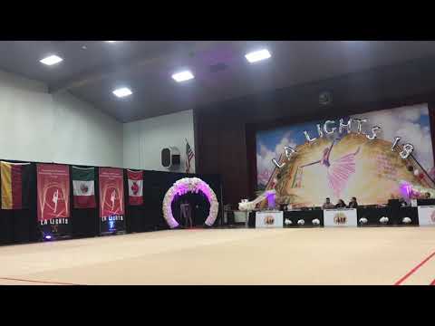 Olkhovska Yulia (Ukraine) - ??.?? - Ribbon - Level 10 Senior - LA Lights 2018