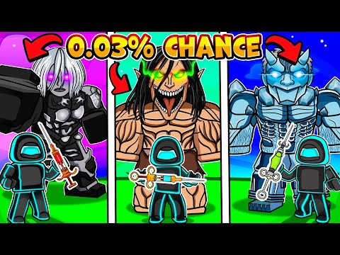 Collecting Every Titan Serum In Roblox Attack On Titan Revolution