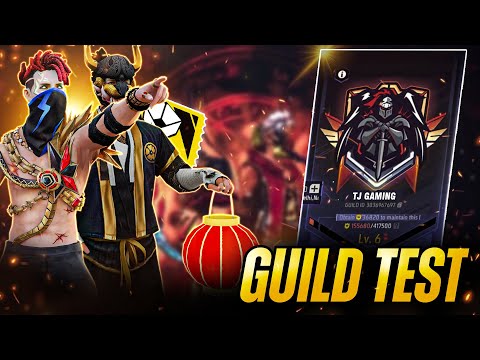 Free Fire LIVE - 1v2 Guild Test Challenge | Competitive Custom Room Gameplay | TJ Gaming