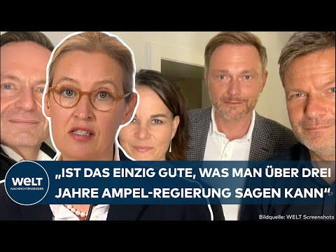 AMPEL-AUS: "Befreiungsschlag"! "Weg für Neuwahlen, für Vertrauensfrage sofort freimachen" – Weidel