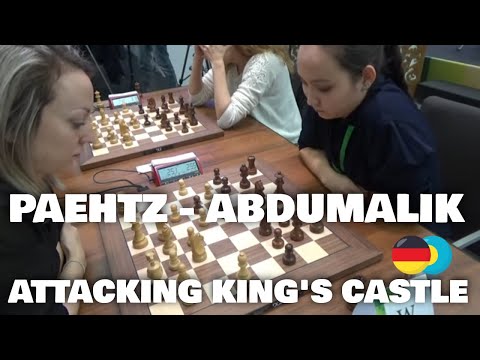 King side semi-bluff pays off | Paehtz - Abdumalik | Trompowsky attack